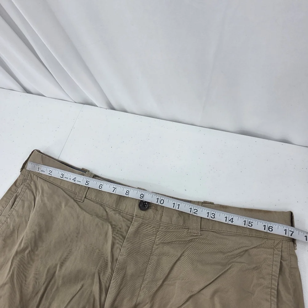 J CREW Mens 34x9 Stretch Shorts Beige Flat Front C8937 Re-Imagined By J.‎ CREW.